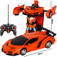 2 in 1 Electric RC Car Transformation Robots Children Boys Toys Outdoor Remote Control Sports Deformation Car Robots Model Toy