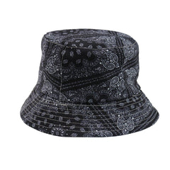 FOXMOTHER New Vintage Hip Hop Paisley Bucket Hats Black Navy Chapeau Femme Caps Gorro Bucket Mens