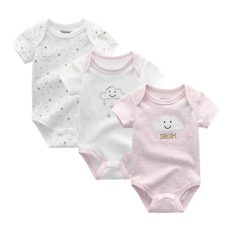 3PCS/Lot Baby Boy Clothes BodysuIts Baby Girl Clothes Unicorn Girls Clothing Unisex 0-12M Baby Bodysuits Roupas de bebe