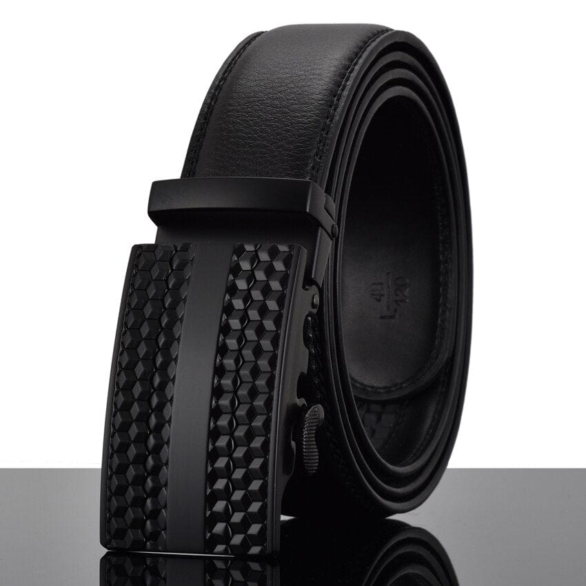 WOWTIGER Fashion Designers Men Automatic Buckle Leather luxury Belt Business Male Alloy buckle Belts for Men Ceinture Homme