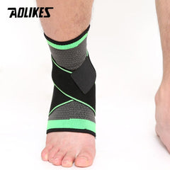 AOLIKES 1 PC Sports Ankle Brace Compression Strap Sleeves Support 3D Weave Elastic Bandage Foot Protective Gear Gym Fitness