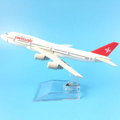 JASON TUTU Original model a380 airbus Boeing 747 airplane model aircraft Diecast Model Metal 1:400 airplane toy Gift collection