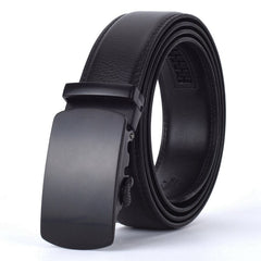 WOWTIGER Fashion Designers Men Automatic Buckle Leather luxury Belt Business Male Alloy buckle Belts for Men Ceinture Homme