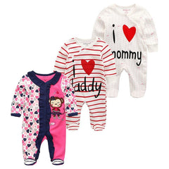 Baby Girl Clothes Long Sleeve 1/2/3PCS Spring and Autumn Clothing Sets Cotton Baby Boy Clothes Newborn Overalls Roupa de bebe