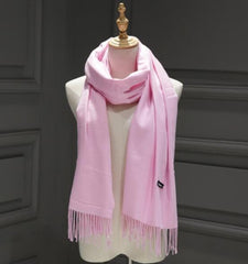 2021 Women Cashmere Scarves With Tassel Lady Winter Autumn Long Scarf High Quality Keep Warm Female Shawl Thicker Men Scarf