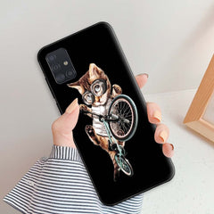 Case For Samsung A51 Case on A51 6.5" Soft TPU Silicone Cover Phone Case For Samsung Galaxy A51 A 51 Lion Back Cover GalaxyA51