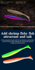 Soft Lures NEW SIZE 100mm 120mm T Easy Shiner Artificial Soft Baits Odour Added For Bass Fishing Wobblers