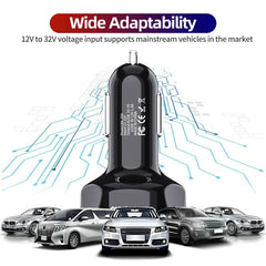 USLION 48W Quick Car Charge 7A Mini 4 Ports USB Fast Charging For iPhone 11 Xiaomi Huawei Mobile Phone Charger Adapter in Car