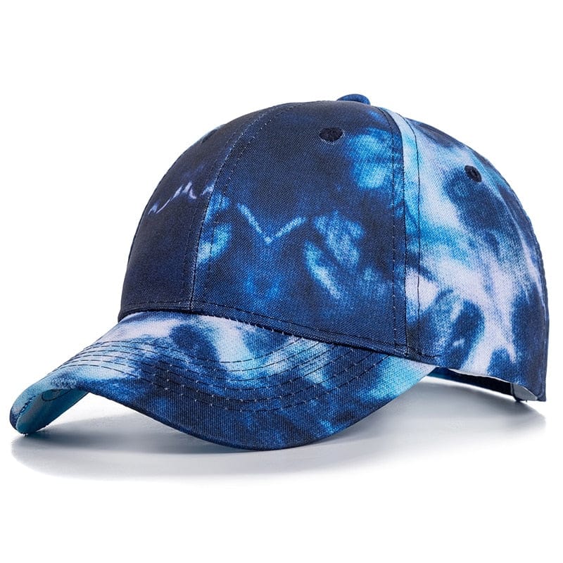 New Fashion Women Tie Dye Cap Multicolor Irregular Print Baseball Cap Female Outdoor Streetwear Summer Caps Hats