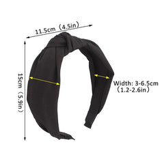 Wide Top Knot Hair Bands For Women Headdress Solid Color Cloth Headband Bezel Girls Hairband Hair Hoop Female Hair Accessories