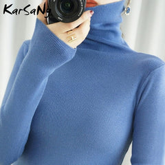 Women's Sweater Winter Clothes Women 2021 Black Turtleneck Sweaters Winter Warm Women's Turtlenecks Pullover Sweater Autumn Pull