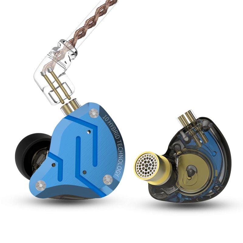 KZ ZS10 Pro Noise Cancelling Earphones 4BA+1DD Hybrid 10 driver Units HIFI Bass Earbuds in ear Monitor Metal Headset