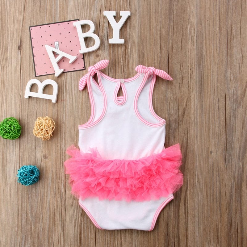 Pudcoco US Stock Newborn Baby Girl Romper Clothing Flamingo Flower Bow Romper Jumpsuit Outfits Beachwear Clothes
