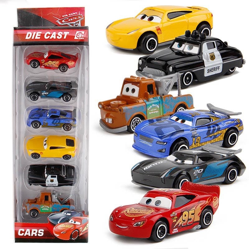 Set Disney Pixar Car 3 Lightning McQueen Jackson Storm Mack Uncle Truck 1:55 Diecast Metal Car Model Toy Boy Christmas Gift