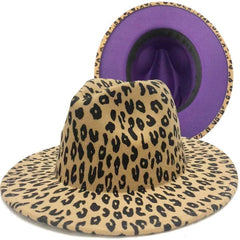 Rose red fedora hat new leopard print hat European and American men's and women's hat fedora jazz winter hat шапка женская