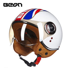 Capacete BEON 110B Motorcycle Scooter Helmet beon open face 3/4 motorbike jet vintage retro helmets Casco ECE Certification