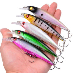 Laser Minnow Fishing Lure 11CM 13G pesca hooks fish wobbler tackle crank bait artificial japan hard bait swim bait