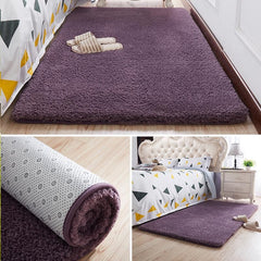 Nordic Fluffy Carpet For Bedroom Living Room Large Size Plush Anti-slip Soft  Door Mat White pink Red Children's Rugs For Room