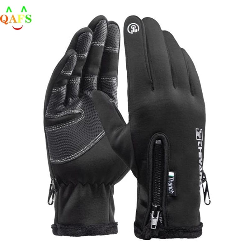 Outdoor Winter Gloves Waterproof Moto Thermal Fleece Lined Resistant Touch Screen Non-slip Motorbike Riding Gloves For Men Women