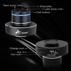 Adin 26w Vibro Wireless Bluetooth Speaker Mini Portable Subwoofer Neighbor Vibration Resonance Music Speakers Column For Phone