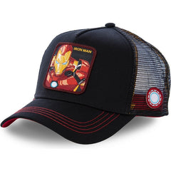 Newest Hot Selling Anime Patch Design Trucker Hat Two Famous Cartoons Cotton Mesh Baseball Cap For Men Women Gorras Casquette