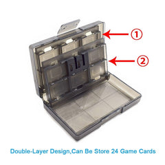 24 In 1 Game Cards Case For Nintendo Switch Oled Portable Storage Box NS Lite Protective Cover Hard Shell Accessories