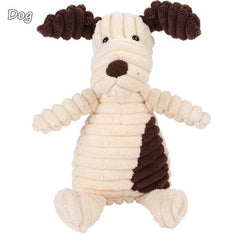 Corduroy Dog Toys for Small Large Dogs Animal Shape Plush Pet Puppy Squeaky Chew Bite Resistant Toy Pets Accessories Supplies