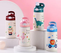 400ML Children Thermos Water Bottle Kids Thermos Mug Baby Duck Billed Straw 316 Stainless Steel Vacuum Flasks Tumbler Thermo Cup - Wowza