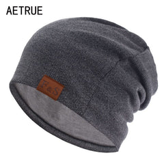 Skullies Beanies Knitted Hat Men Autumn Hats For Men Bonnet Gorras Skull Mask Soft Male Balaclava Women Winter Beanie Hat Cap