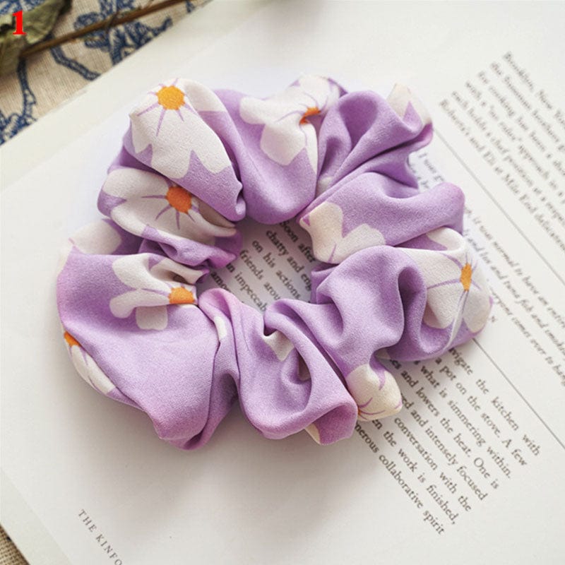 Korean Women Scrunchie Hearwear Girls Hair Tie Lady Scrunchies Ponytail Hair Female Holder Rope Pineapple Print Hair Accessories