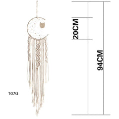 Macrame Wall Hanging Boho Tapestry Angels Wing Woven Bohemian Wall Decor Home Decoration For Apartment Bedroom Living Room