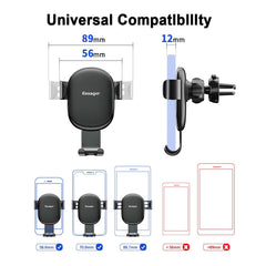 Essager Gravity Car Phone Holder For Samsung Xiaomi Universal Mount Sucker Holder For Phone in Car Mobile Phone Holder Stand