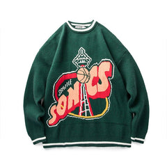 LAPPSTER-Youth Men Harajuku Moutain Winter Sweaters 2023 Pullover Mens Oversized Korean Fashions Sweater Women Vintage Clothes
