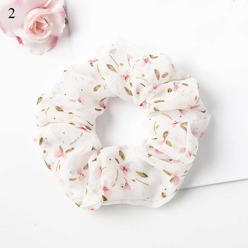 Korean Women Scrunchie Hearwear Girls Hair Tie Lady Scrunchies Ponytail Hair Female Holder Rope Pineapple Print Hair Accessories