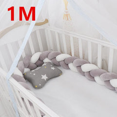 3M Baby Bumper Bed Braid Knot Pillow Cushion Bumper for Infant cuna Bebe lit Crib Protector Cot Bumper Room Decor