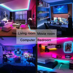 Bluetooth USB LED Strip Light 5050 SMD 5V USB RGB Lights Flexible LED Lamp Tape Ribbon RGB Self-adhesive TV Desktop Diode