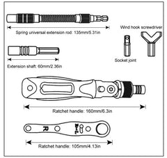 Ratchet Screwdriver Set Household Combination Toolbox Hardware Magnetic Screw Driver Kit Bits Torx Screwdrivers