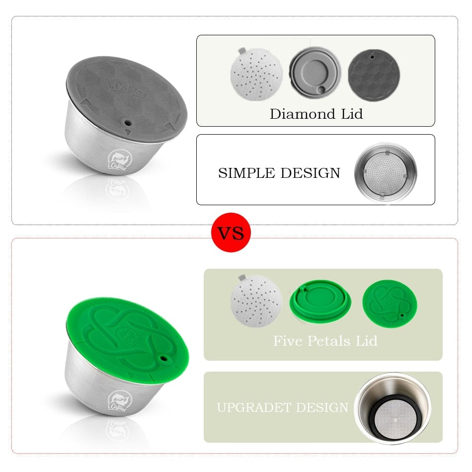 New Upgrade Refillable Dolce Gusto Capsule Reusable Stainless Steel Capsule Filter Cup For Coffee mini-me Dolce Gusto /Lumio/ - Wowza