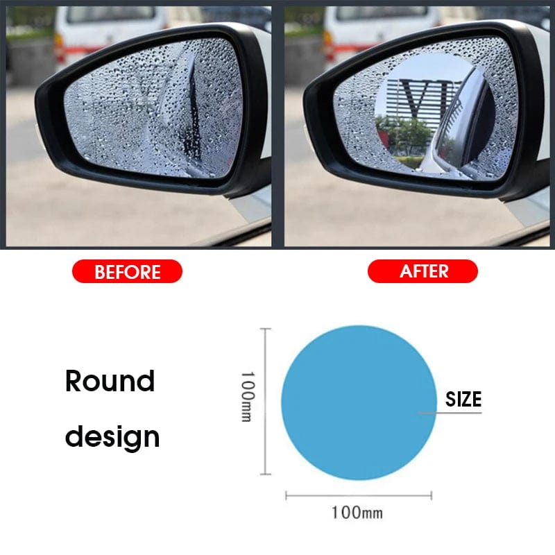 1 Pair Rainproof Car Mirror Clear Film Membrane Anti Fog Anti-glare Waterproof Sticker Safety Car styling