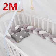 3M Baby Bumper Bed Braid Knot Pillow Cushion Bumper for Infant cuna Bebe lit Crib Protector Cot Bumper Room Decor