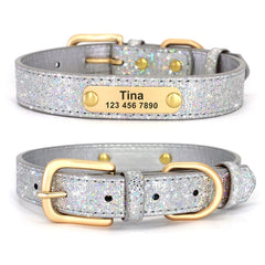 Leather Cat Collar Personalized Cat Collar For Puppy Small Dogs Pet Kitten Nameplate Collar Free Engraving Adjustable - Wowza
