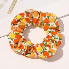 Korean Women Scrunchie Hearwear Girls Hair Tie Lady Scrunchies Ponytail Hair Female Holder Rope Pineapple Print Hair Accessories