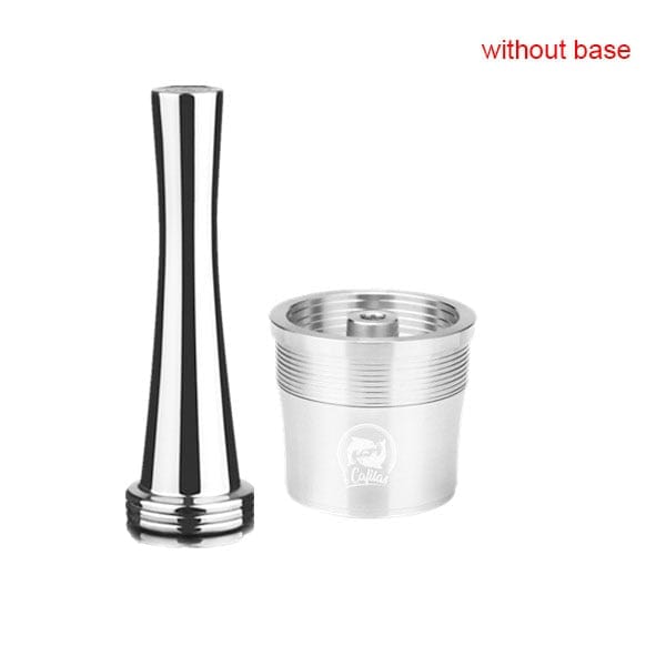 ICafilas Stainless Steel Reusable Illy Coffee Filter Tamper Set Refillable Capsules Pod Tamper For ILLY X9 X8 X7.1 Y5 Y3 Y1.1 - Wowza