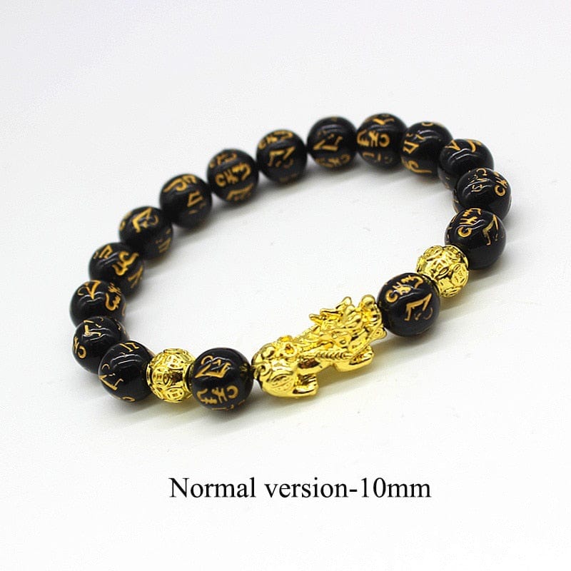 2PCS Obsidian Stone Beads Bracelet Pixiu Bracelet Black Wealth Bracelet Feng shui Bracelets Luck Bracelet for Women Men 2023