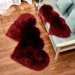 Winter Carpets For Living Room Double Love Heart Shaggy Area Rugs Valentine's Day Gift Shaggy Plush Floor Fluffy Mats tapetes 30