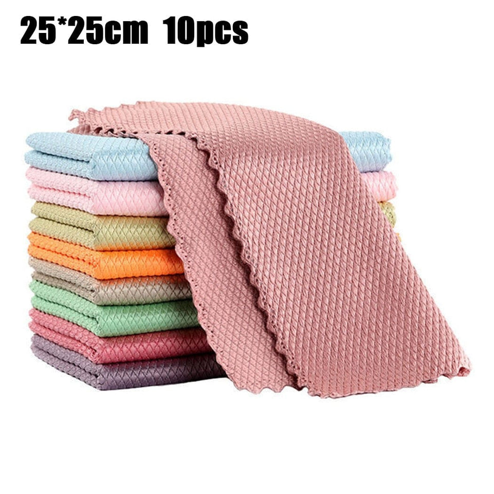 NanoScale Streak-Free Miracle Cleaning Cloths Reusable And Rewashable Microfiber Cleaning Cloth Housework Cleaning Tools