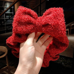 Wash Face Hair Holder Hairbands Soft Warm Coral Fleece Bow Animal Ears Headband For Women Girls Turban Fashion Hair Accessories