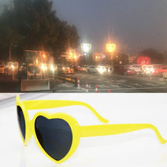 2021 Heart Shape Special Effect Glasses Heart Shape Party Eyewear Night Light Change Fashion Birthday Sun Glasses