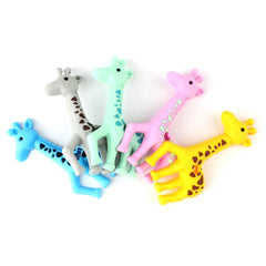 Keep&Grow 1pcs Baby Animal Silicone Teethers Dog Dinosaur Koala Baby Teething Product Accessories For Pacifier Chains BPA Free