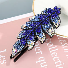 Rhinestone Hairpin Flower Leaf Butterfly Duckbill Hair Claws Retro Hair Clips Accessories For Women Shinning Ponytail Headwear